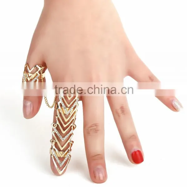 New Rings Multiple Finger Stack Knuckle Band Crystal Set Womens Fashion Jewelry photo-5