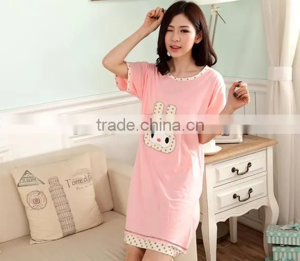 Comfortable Young Lady Sleep Dress photo-5