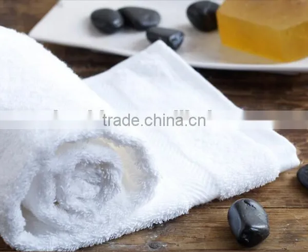 Pure White 16s Terry Soft Plain Woven Style Wholesale Hotel Bath Towel photo-6