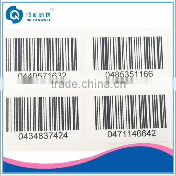 Barcode Security Tags, Paper Sticker Barcode Rolls, Tamper Proof Barcode Labels photo-2