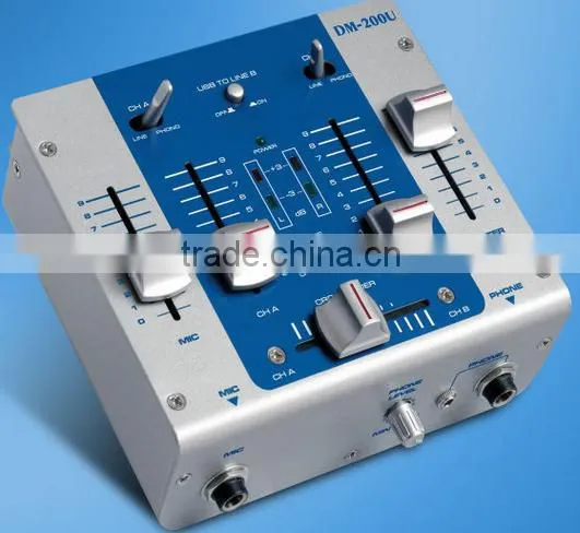 Outstanding Pro. 80 dB 2 Channel USB Audio DJ Mixer DM-200U photo-2