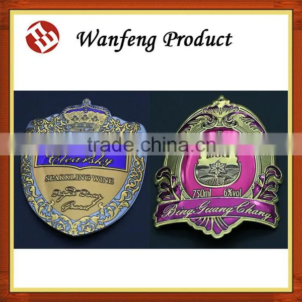 China Manufacture of Metal Tin Label ,decorative Wine Label ,lighter Label photo-4