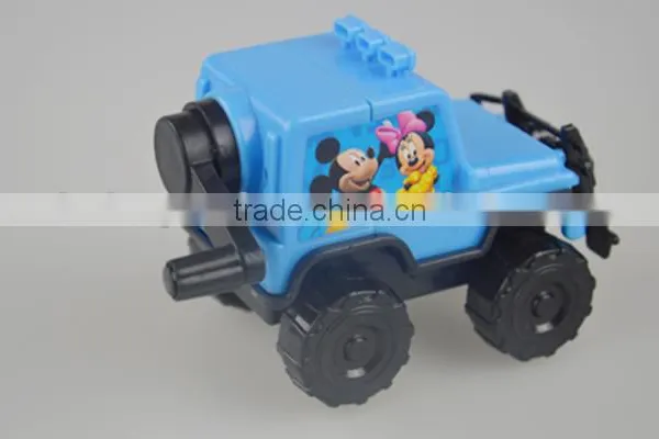 Custom Jeep Shape Non-toxic Plastic Fancy Pencil Sharpener photo-2