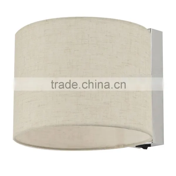 Home Interior Design Round Linen Lamp Cover Wall Lamp,round Linen Lamp Cover Wall Lamp, Linen Lamp Cover Wall Lamp W1033 photo-3