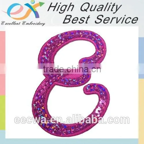 Professional Embroidery Factory Wholesale Sequin Letters