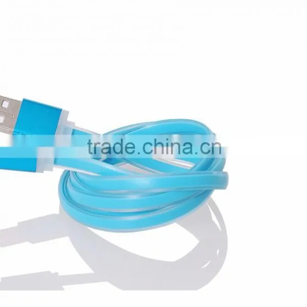 New Design Colorful TPE Round Noodles High Speed Micro Usb Cable Pigtail(OEM ODM) photo-4