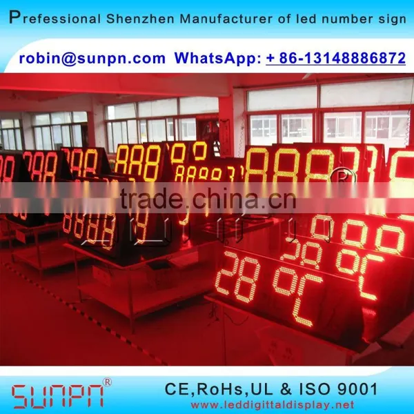 Italy Led Digital Gas Price Display 8.8.8.8 (12inch ) R/W/Y/W/B Color photo-6
