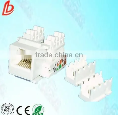 Ethernet Networking utp cat6/cat5 RJ45 Keystone jack, cat5 cat6 solution network module