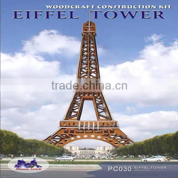 3D Wooden Puzzle - Eiffel Tower - Wood Craft - Self Construction Kit
