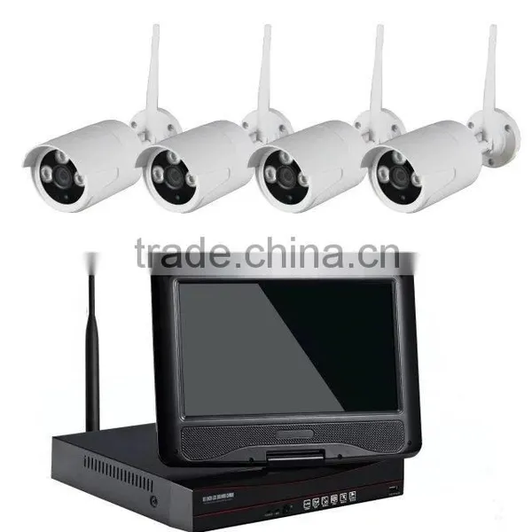 2016 Home Security Plug and Play 4ch Wireless Nvr Kit