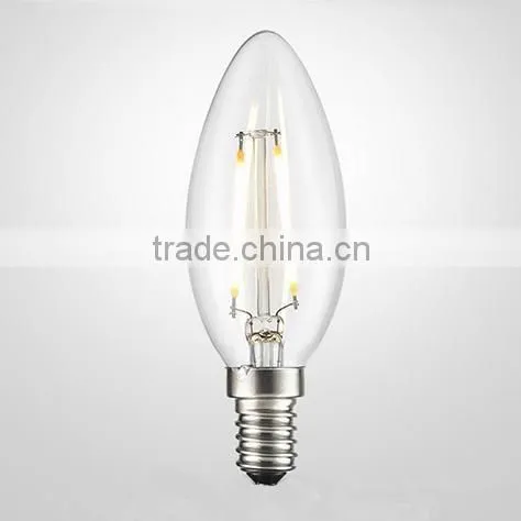 Vintage LED Filament Bulb C35 E27 2w With CE ROHS SAA photo-2