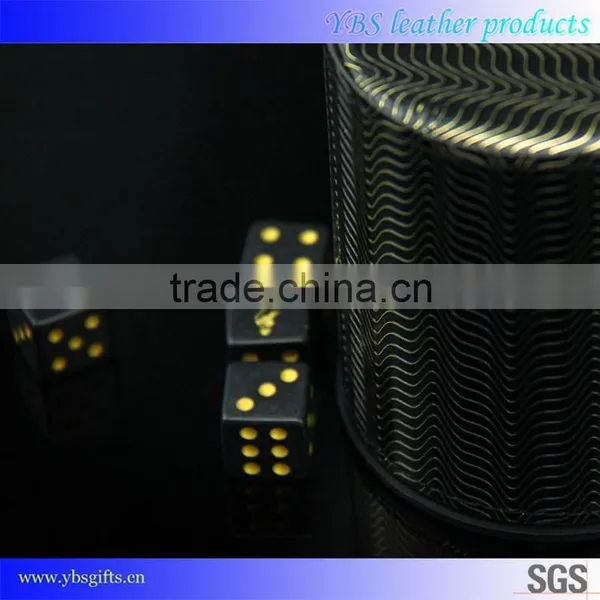 Manufacturer Direct High-grade PU Custom Leather Dice Cup With Dices photo-2