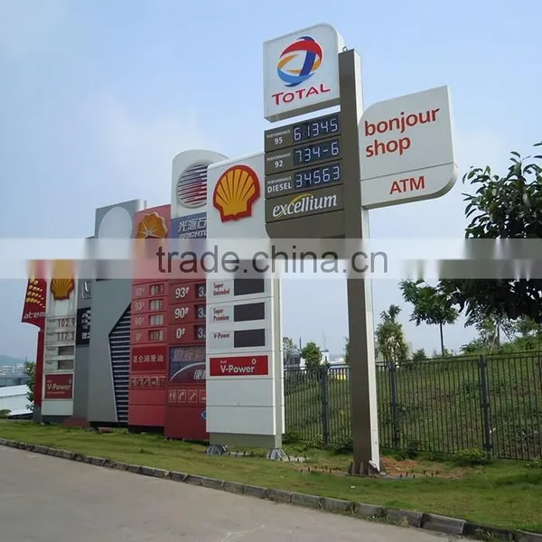 Outdoor Double Side Advertising Steel Led Pylon Sign photo-4
