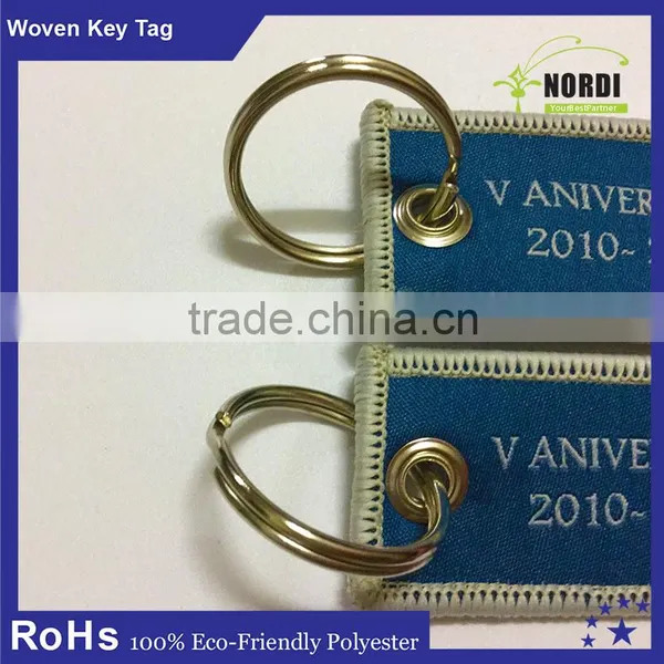 Reflective Key Chain /custom Key Tag /polyester Embrodiery Key Chain photo-2