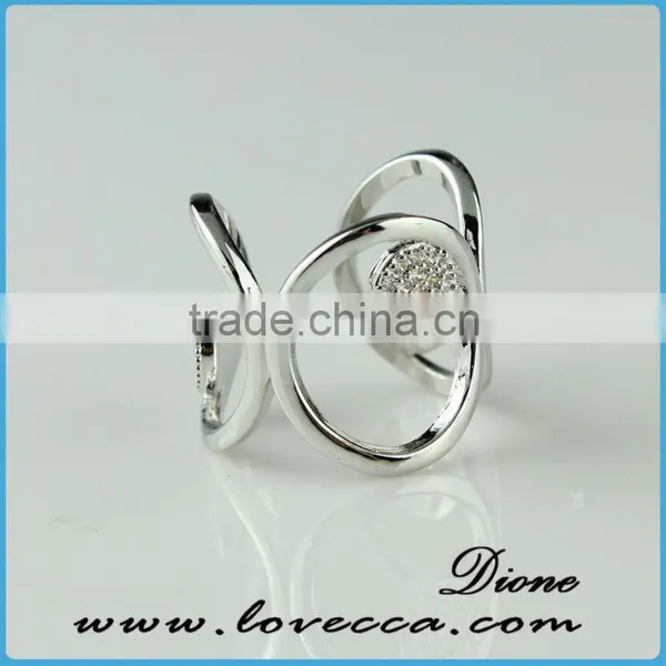 2015 Fashion Jewelry Ring!latest Weddingring Design !micro Pave Diamond Setting Ring-stylish Sterling Silver Jewelry photo-2