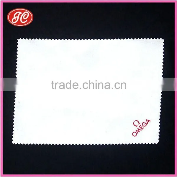 Silk Screen Printing White Cleaning Cloth Microfiber Cleaning Cloth Watch Cleaning Cloth