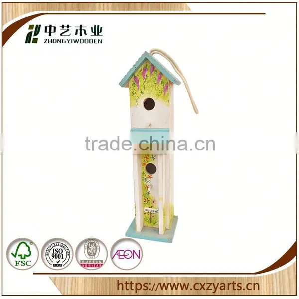 Hot Sale High Quality Stand China Factory Lovely Custom New Design Wooden Bird Houses photo-5