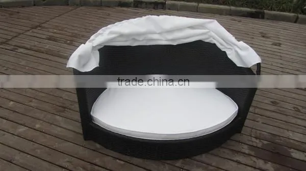 Pet House Wicker Dog Daybed With Canopy photo-3