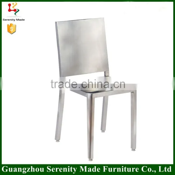 Stainless steel dining chair outdoor