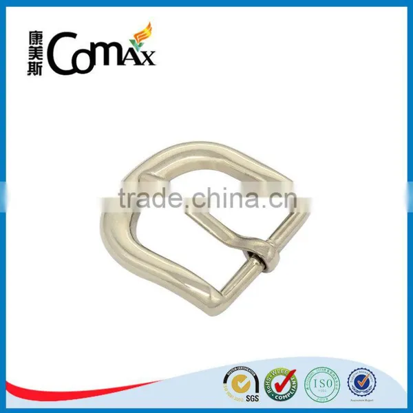 Zinc Alloy Shiny Silver Metal Pin Belt Buckle photo-5