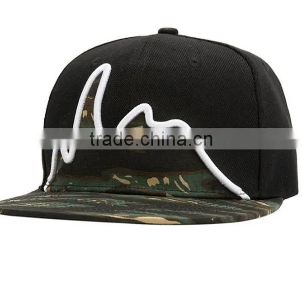 Flat Brim Blank Trucker Cap Fashion Custom Snapback Hat photo-2