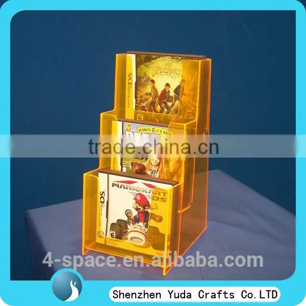 3 Tiers Homemade Wholesale Plexiglass Acrylic Brochure Display, Flyer Stand for Leaflet Displaying photo-3
