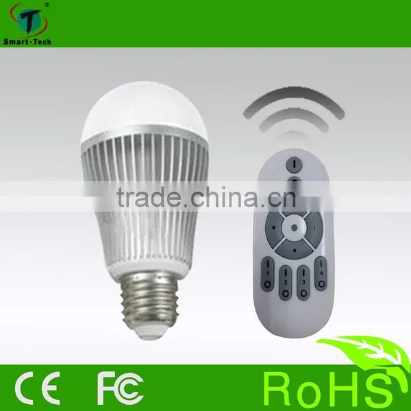 Color Temperature & Brightness Adjustable 12W LED Wireless Bulb Light