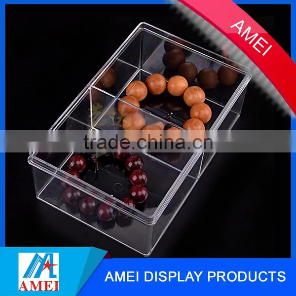 2016 Gold Supplier and Clear Square Acrylic Jewellery Box With Lid / Acrylic Box photo-4