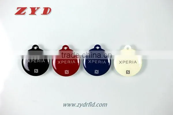 HF 13.56MHz RFID Epoxy Tag NFC Key Fob photo-2