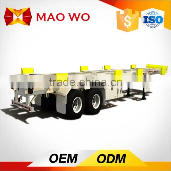 Top Ranking 2-3 Axles 20-40ft Trailers or Container Semi Trucks or Skeleton Semi Trailer Container Chassis for Exporting photo-3