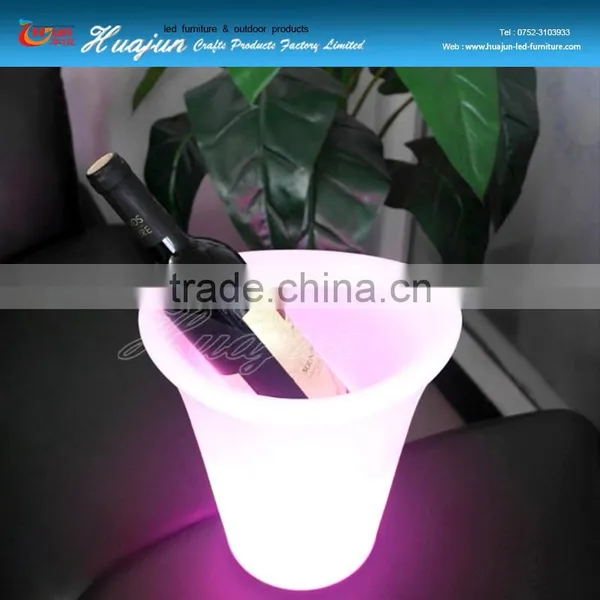 Led Decoration Furniture/Rotomolding Plastic Hot Sale LED Ice Bucket / Led Bar Bucket photo-3