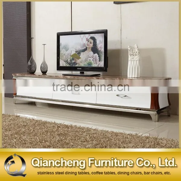New Model tv Stand Wooden Furniture tv Stainless Steel Table for Home photo-2