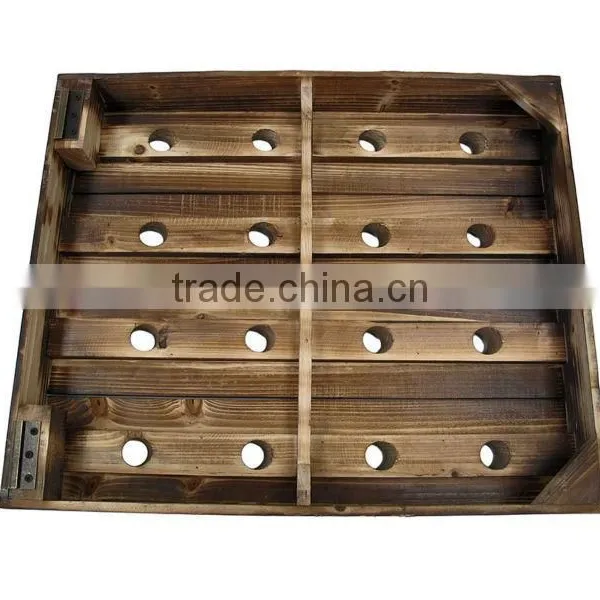 Wall Mounted Wooden Wine Holder/durable Quality Wine Rack/solid Wooden Wine Rack photo-3