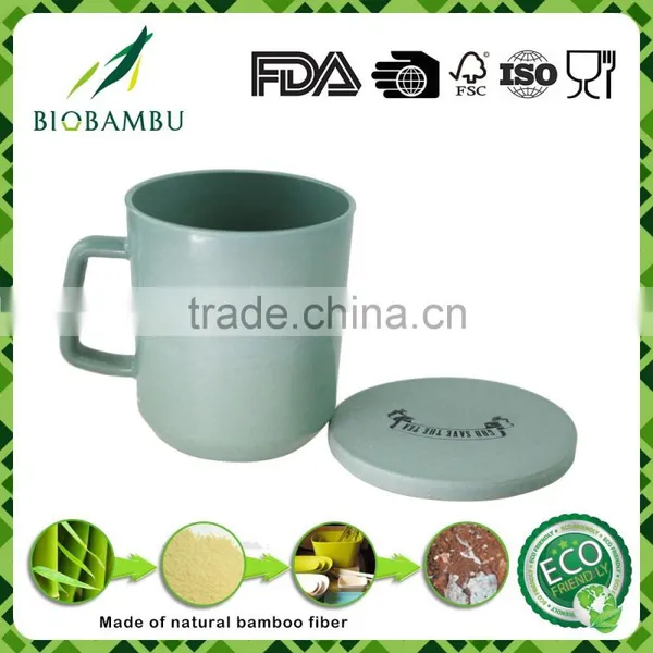 Bamboo Fiber Mug With Handle and Bamboo Fiber Lid photo-5