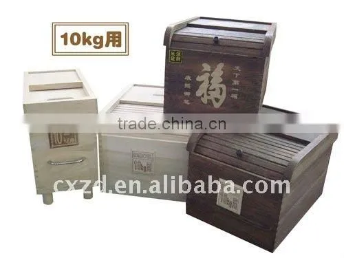 Paulownia Wood Grain Storage Box photo-5