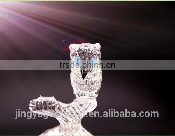 Handcrafts Cyrstal Chinese Anniversary Crystal Owl Model Gifts photo-2