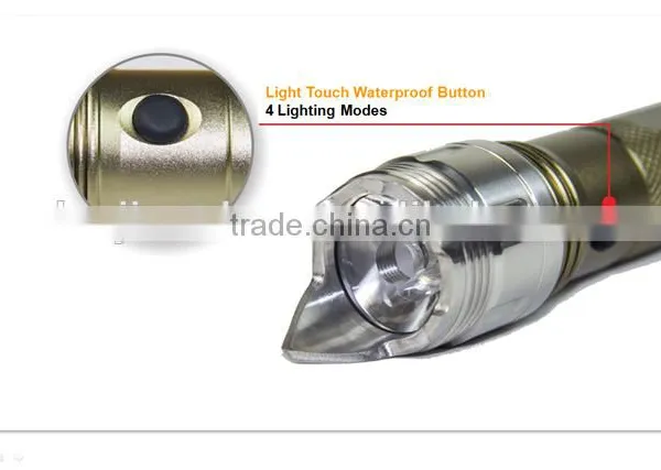 Outdoor Aluminum Rechargeable Flashlight With 4 Shifts and Magnet photo-3