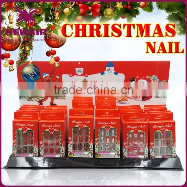 NEWAIR Full Cover Nail Tips Artificial New Design Christmas Fake Nails photo-4