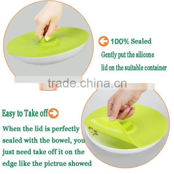 Microwave and Freezer Safty Silicone Spill Stopper Lid photo-3