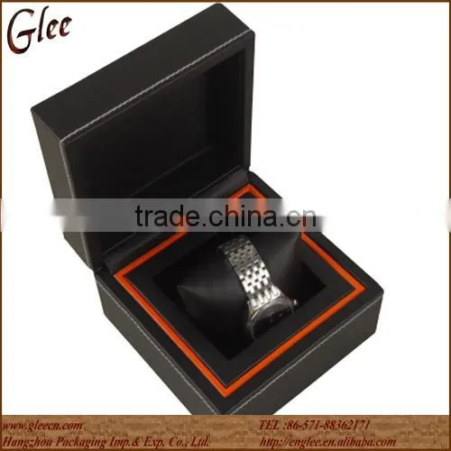2014 Hot Top Grade PU Leather Decorated Single Watch Box photo-2