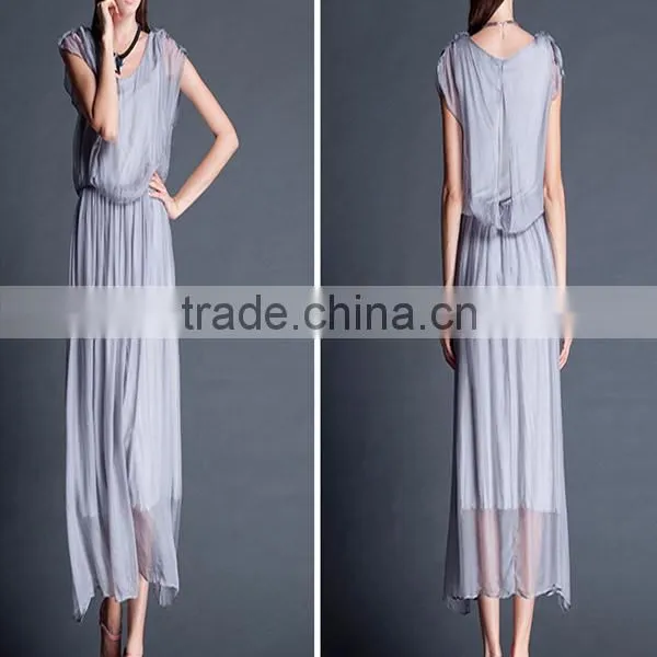 Sexy Wholesale Shenzhen Factory Woman Clothes Export Clothes Maxi Dress photo-4