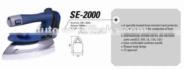 SILVER STAR STEAM ELECTRIC IRON SE-2000