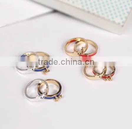 Custom Hollow Clover Design Women Rings Fashion Style Lady Lucky Clover Single Rings for Sales photo-5