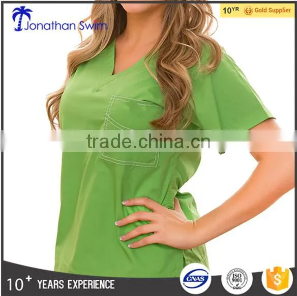 2017 Fashion Design With the Soft Material for Hospital Staff Scrub Uniform photo-2