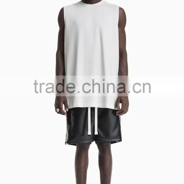 White Sleeveless t Shirt Latest t Shirt Design for Men photo-3