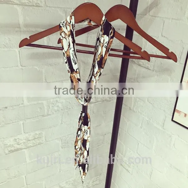 Fashion Ladies Scarves Colorful Printing Emulation Silk Tie Scarf for Women Bufandas Mujer 2016 photo-4