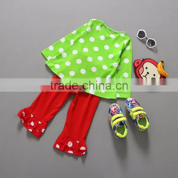 Wholesale Reindeer Cotton Toddler Baby Girls Christmas Outfit photo-4