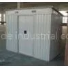 Galvanized Steel Flat Roof Garden Shed , Prefab Nature Lawn Mower / Tools Sheds