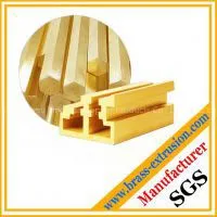 Window Door Frame Brass Extrusion Profile Section