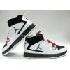 White Shoes AJF1 Women Jordan Flight 1 Varsity Red Black photo-2